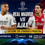 Real Madrid vs Ajax live score